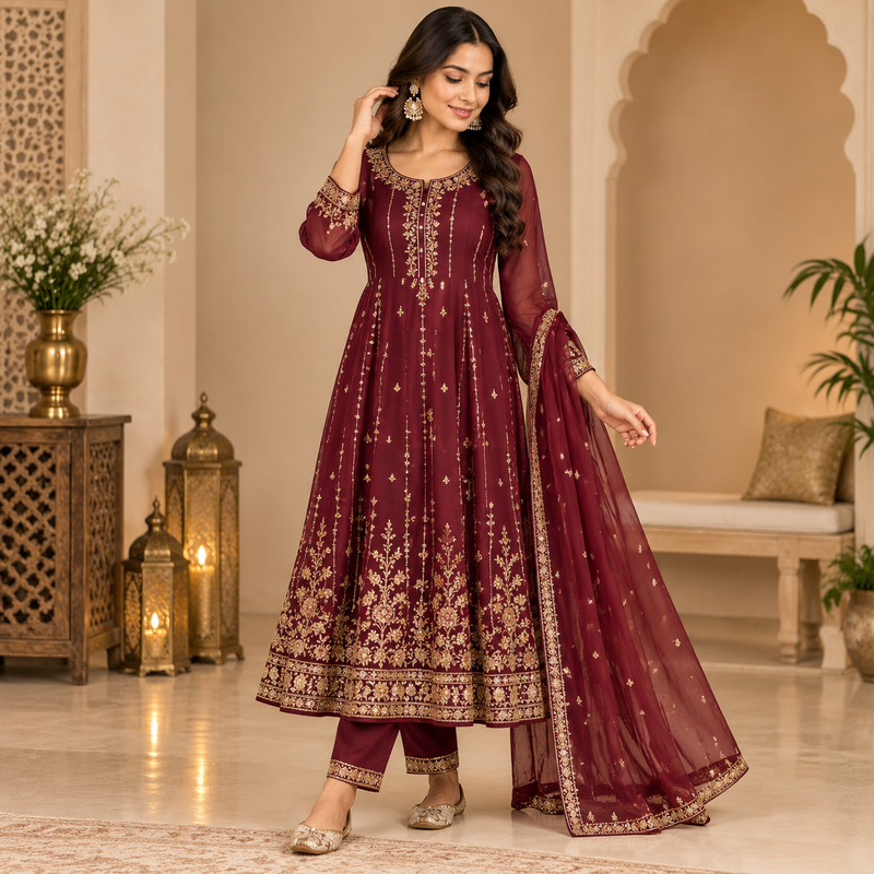 Designer Party Wear Georgette Kurti
