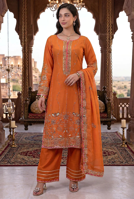 Festive Heavy Work Dress Material